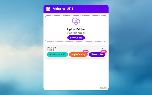 Video to MP3 screenshot 1