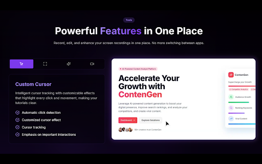 Videoyards - Screen Recorder with Custom Cursor & Auto Zoom screenshot 1