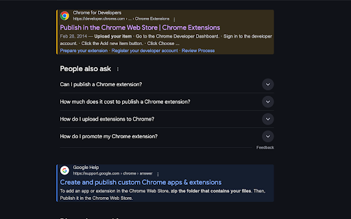 Vim-like Google Search Navigator screenshot 1