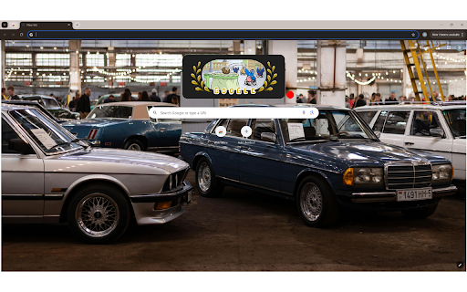 Vintage Cars at a Car Show screenshot 1