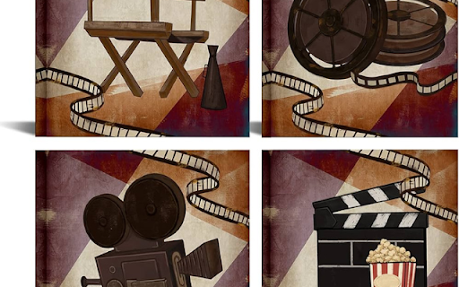 Vintage Film Reel Collage screenshot 1