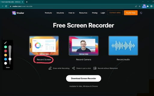 Vmaker - Free Screen Recorder screenshot 1