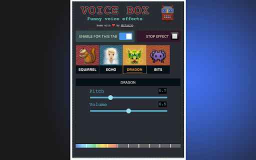 Voice Changer for Chrome (by noise-box) screenshot 1