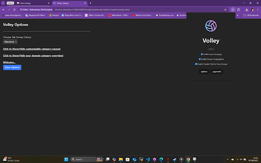 Volley - Autonomous Tab Grouping screenshot 1