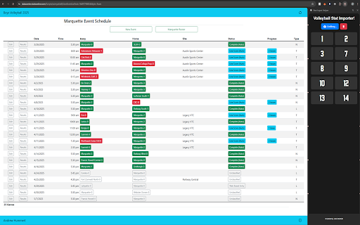 Volleyball Stat Input Helper screenshot 1