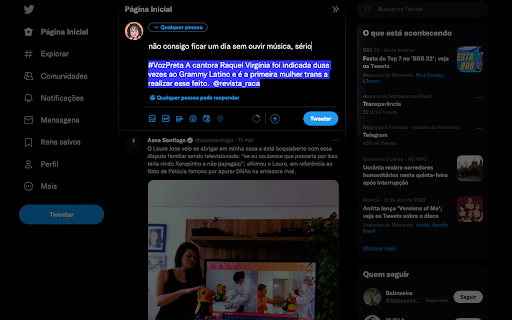 Voz Preta screenshot 1
