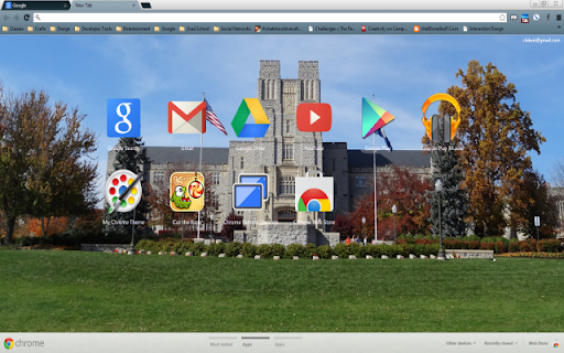 VT Burruss Hall Theme screenshot 1