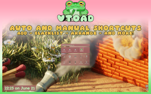 vToad New Tab Page - Custom Live Wallpaper Engine, and more! screenshot 1