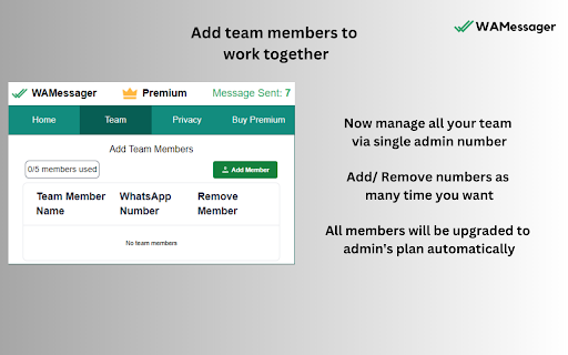 WA Bulk Message Sender - WAMessager screenshot 1