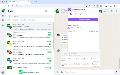 WA Group Exporter - Download Group Phone Numbers screenshot 1