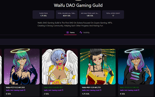 WaifuDAOExtension screenshot 1