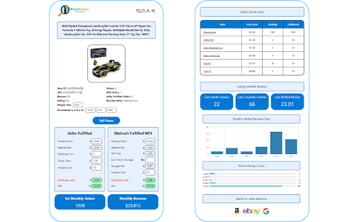 WalyMetrics - Walmart Product Research screenshot 1