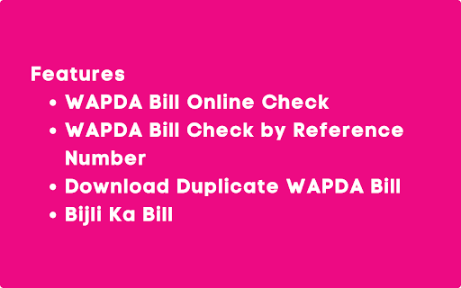 WAPDA Bill - WAPDA Bill Online Check screenshot 1