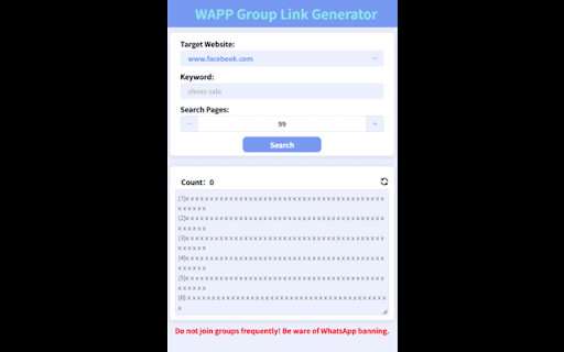 WAPP Group Link Generator screenshot 1
