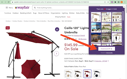 Wayfair Images Downloader screenshot 1