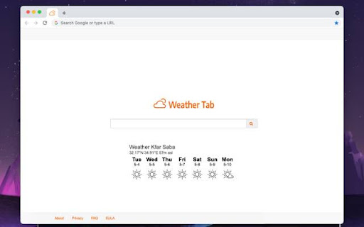 Weather Tab screenshot 1