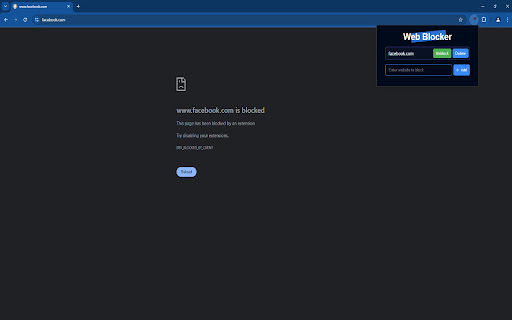 Web Blocker screenshot 1