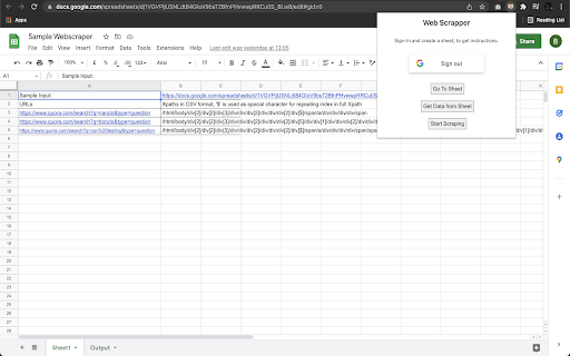 Web Scraper screenshot 1