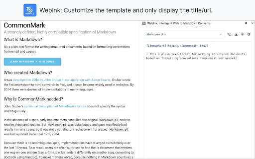 WebInk: Intelligent Web to Markdown Converter screenshot 1
