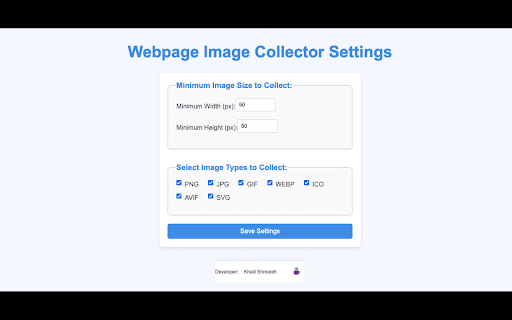Webpage Image Collector and Downloader screenshot 1