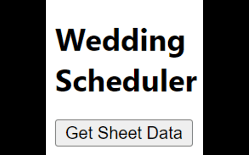 Wedding Scheduler screenshot 1