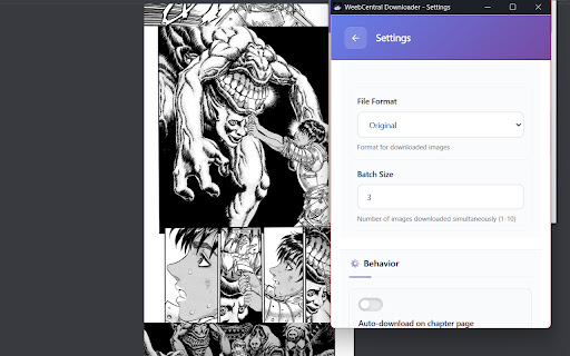 WeebCentral Manga Downloader screenshot 1