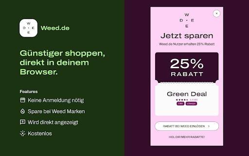 Weed.de - Cannabis Rabatt-Finder screenshot 1