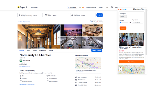 Wetime - Plan Your Stay screenshot 1
