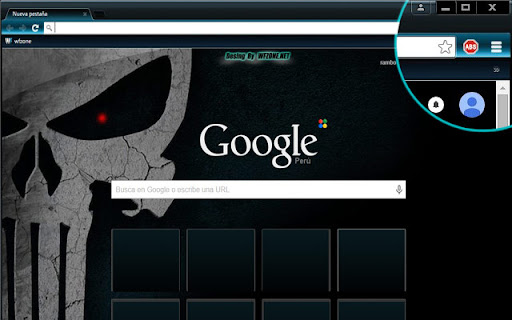 WFzone Theme Magenta skull chapter 2 screenshot 1