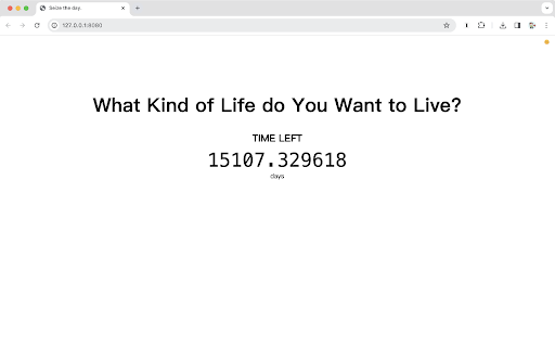 What kind of life do you want to live? screenshot 1
