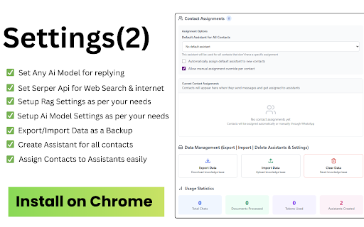 WhatsApp AI Assistant Manager screenshot 1