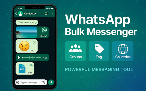 WhatsApp™ Bulk Message Sender - ExtBoost screenshot 1