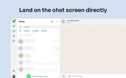 Whatsapp:GO - Open Whatsapp chat instantly screenshot 1