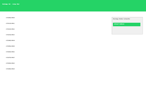 WhatsApp Group Number Extractor screenshot 1