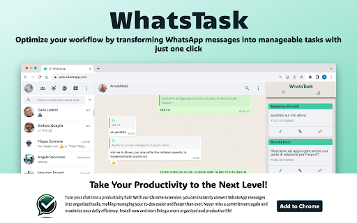 WhatsTask screenshot 1