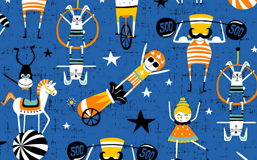 Whimsical Circus Pattern screenshot 1