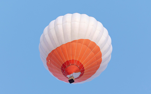 White and Orange Hot Air Balloon screenshot 1