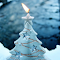 White Christmas Tree Candle: A Symbol of Warmth and Serenity logo