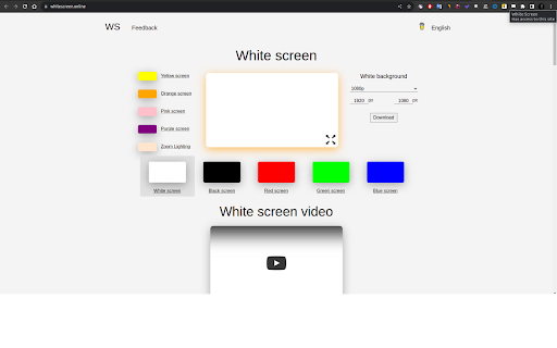 White Screen screenshot 1