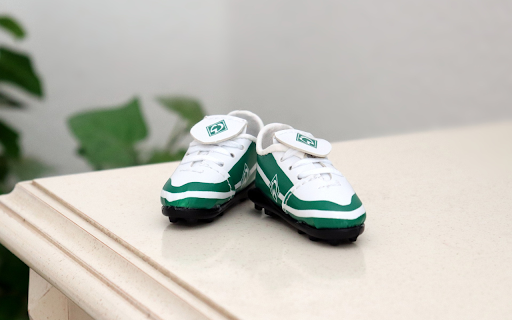 White shoes with blue trim screenshot 1