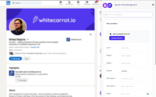 Whitecarrot Hiring Management screenshot 1