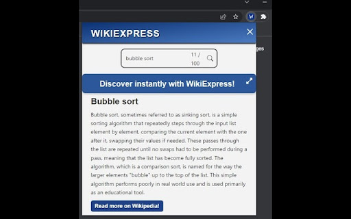 WikiExpress screenshot 1