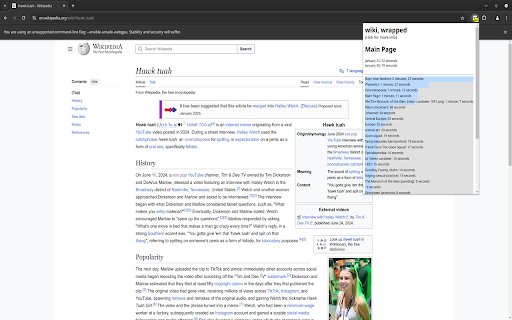 Wikipedia Wrapped screenshot 1