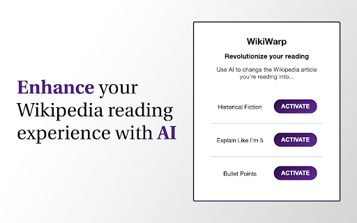 WikiWarp screenshot 1