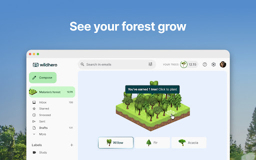 Wildhero - Eco-friendly Email screenshot 1