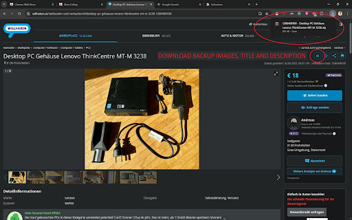 Willhaben Tools screenshot 1