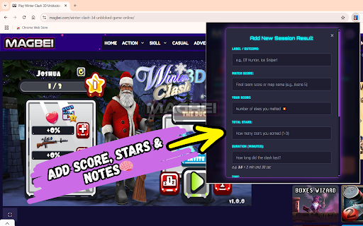 Winter Clash 3D Unblocked 🎅🔫 Game Launcher & Independent Results Tracker screenshot 1