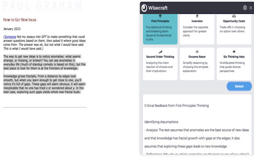 Wisecraft screenshot 1