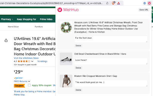 Wish Hub screenshot 1