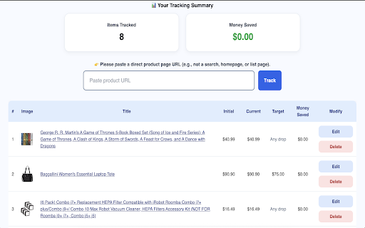 WishWatch screenshot 1